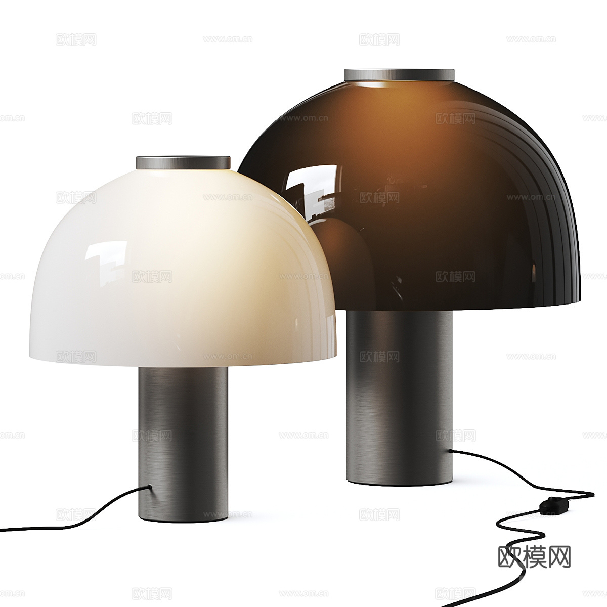 现代意式极简装饰台灯3d模型
