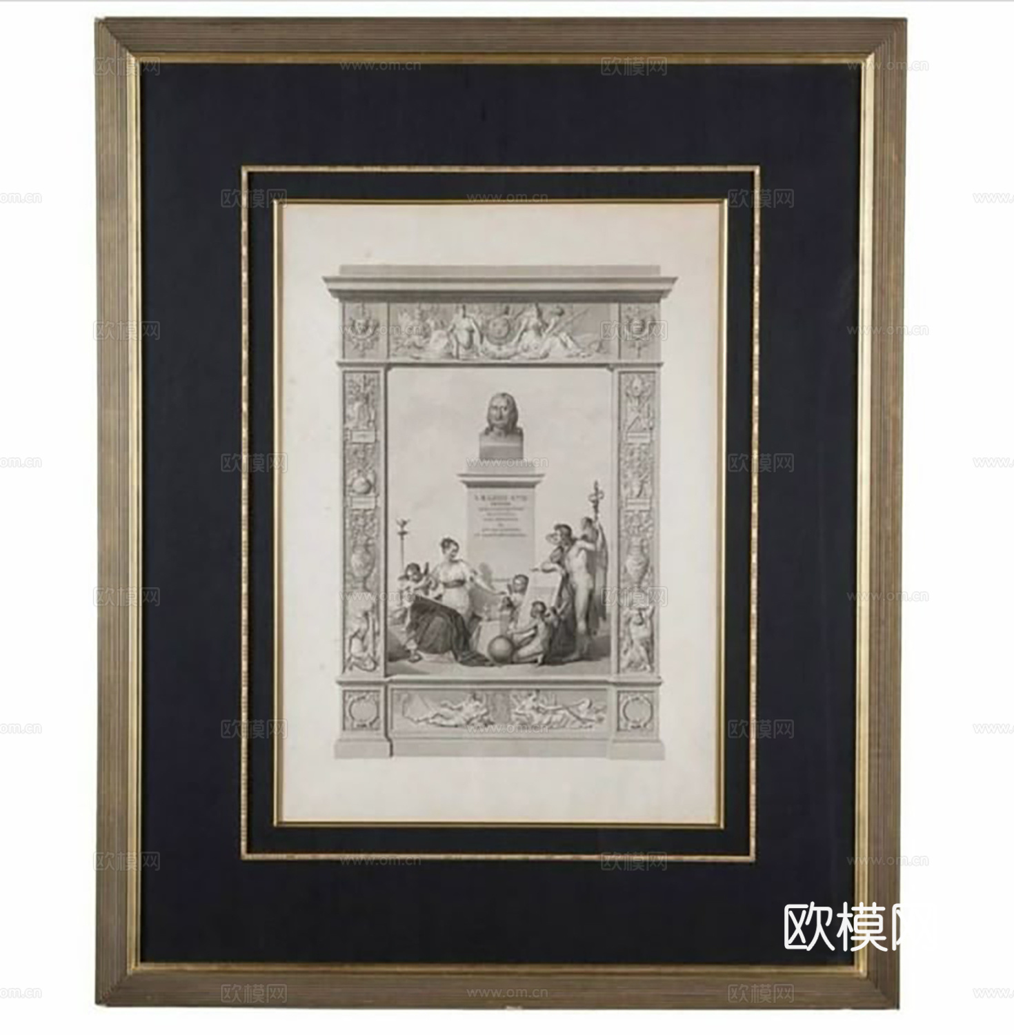 中古风挂画  立方装饰画 抽象画