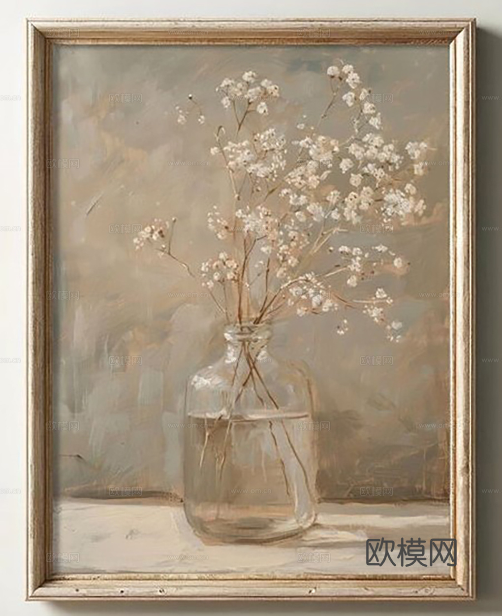 中古挂画  装饰画 植物装饰画
