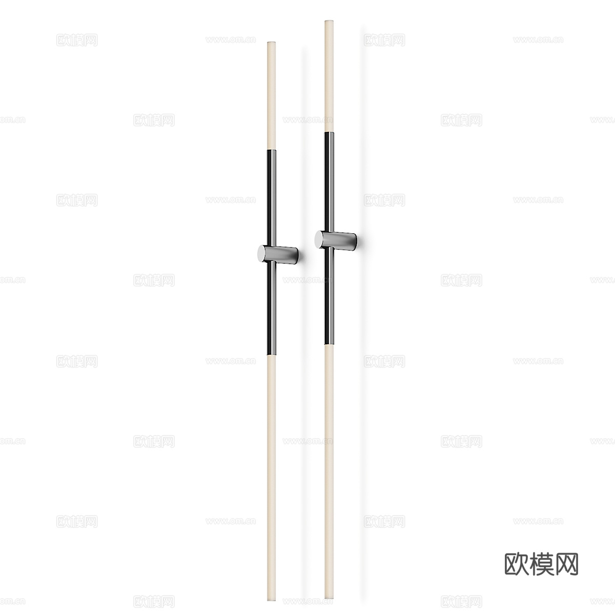 现代极简长条线性壁灯3d模型