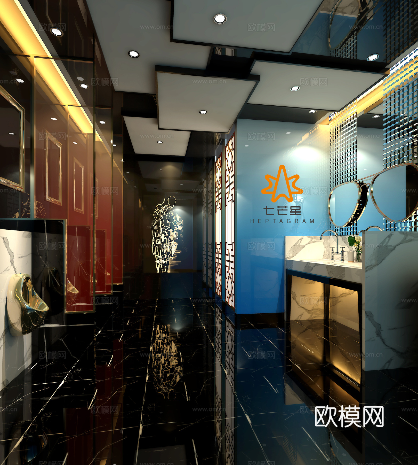 后现代卫生间3d模型