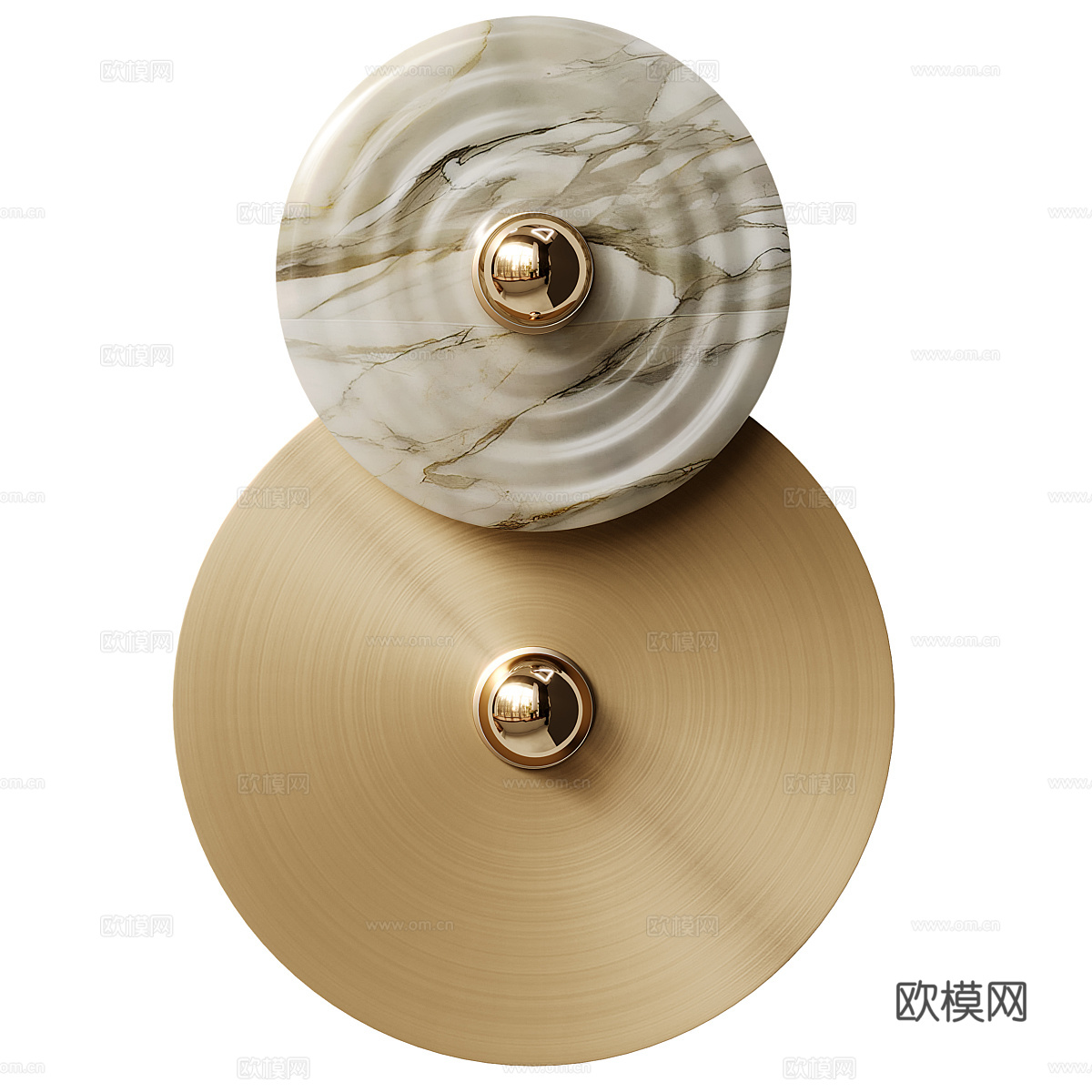现代轻奢极简 Abby 壁灯3d模型
