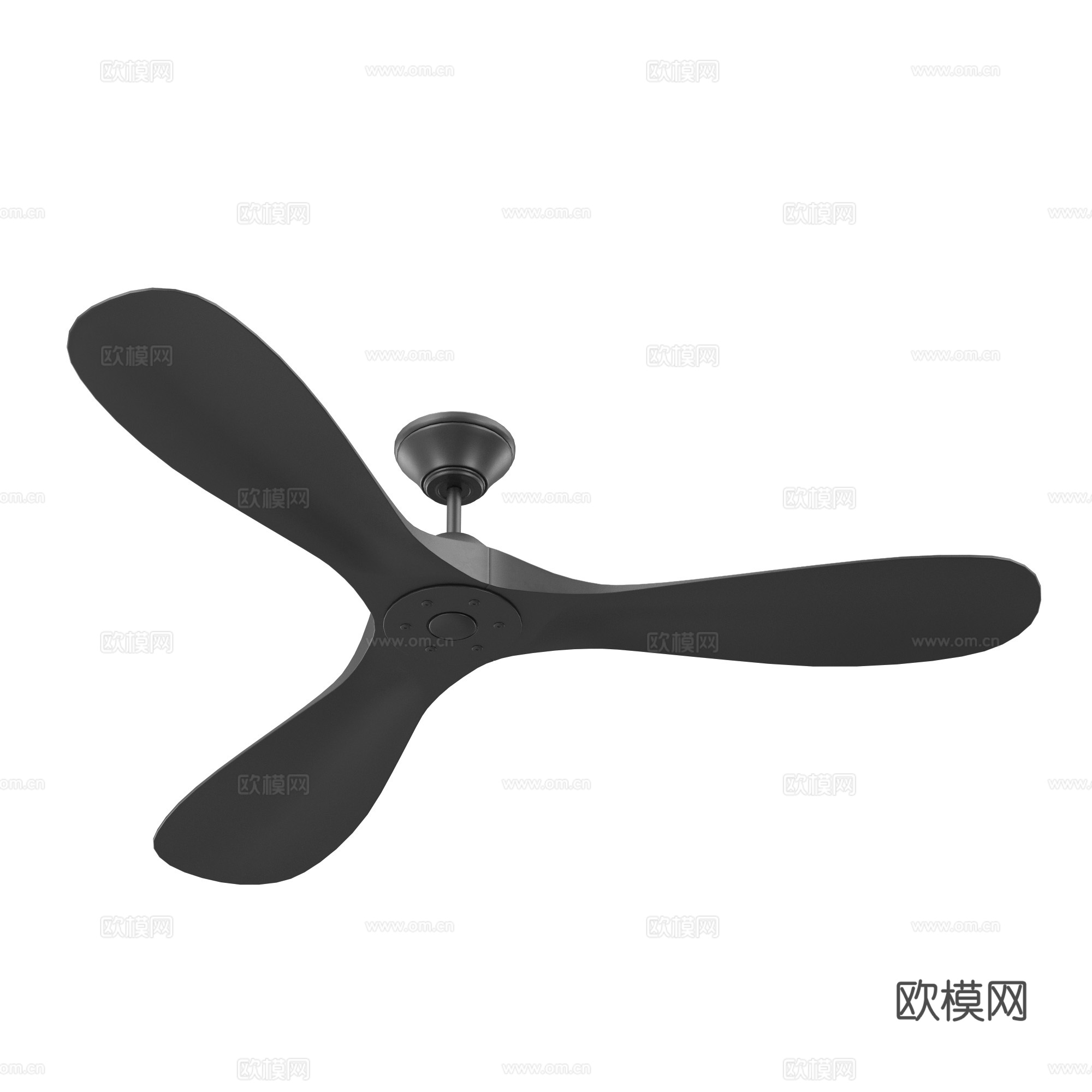 现代意式吊扇 风扇3d模型