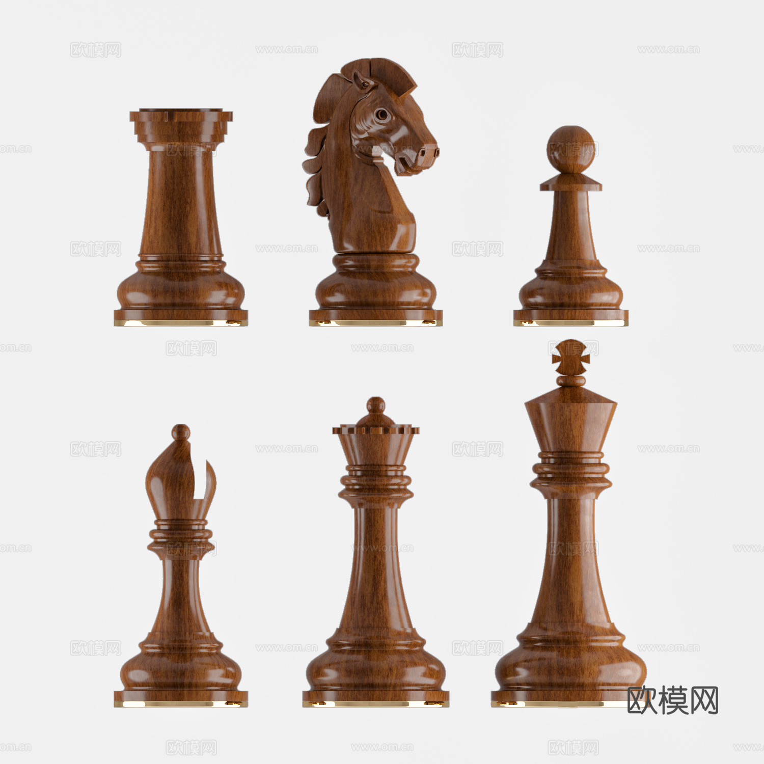 国际象棋3d模型