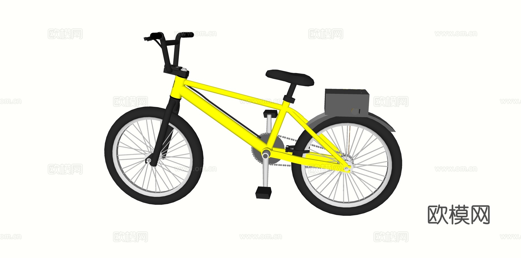 交通工具 自行车su模型下载