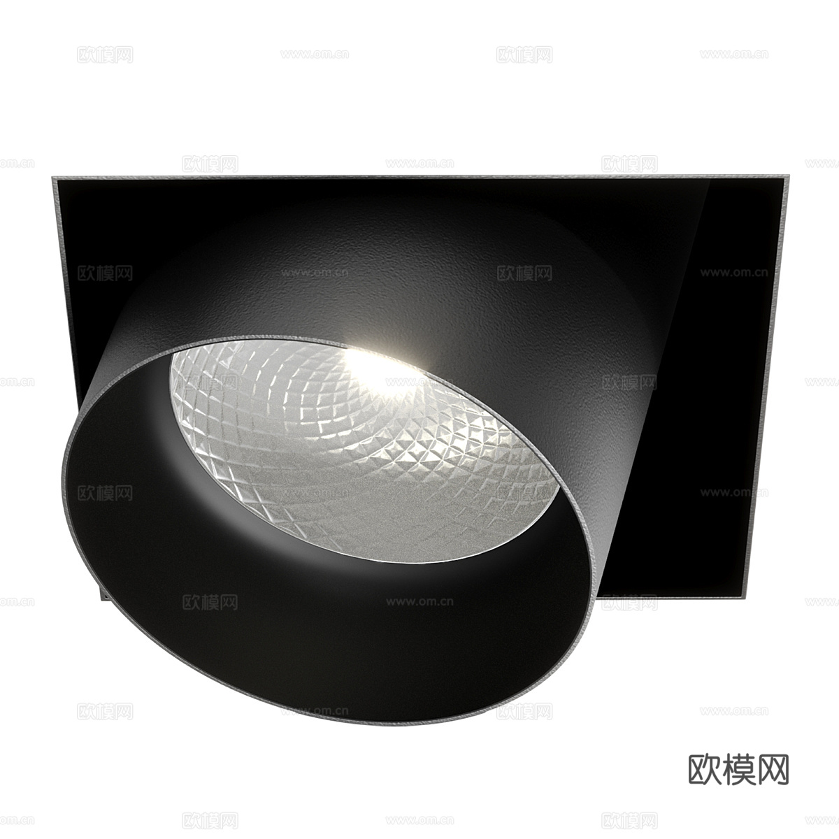 现代极简内嵌射灯3d模型