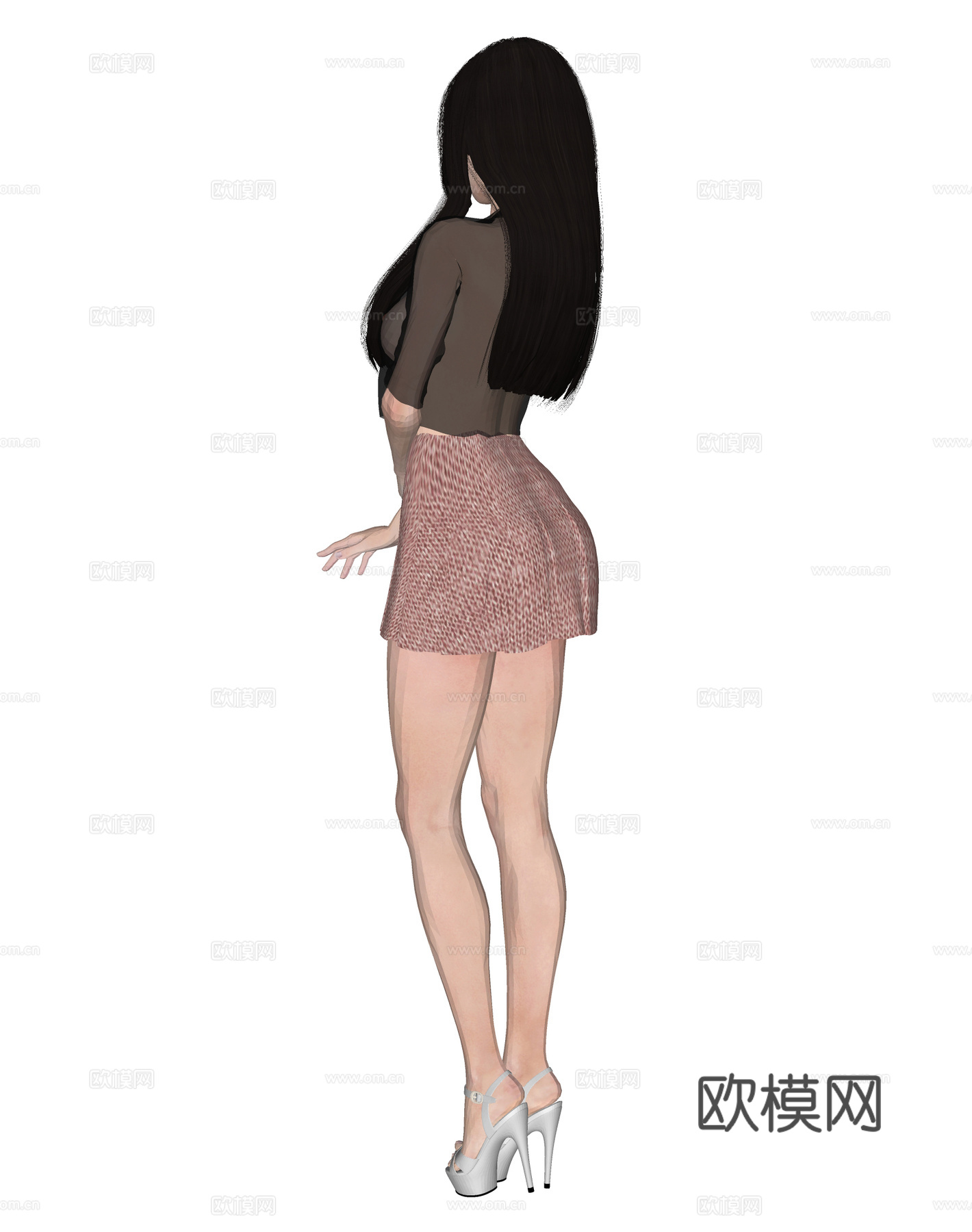 现代女人 人物 美女 服装模特 明星su模型下载
