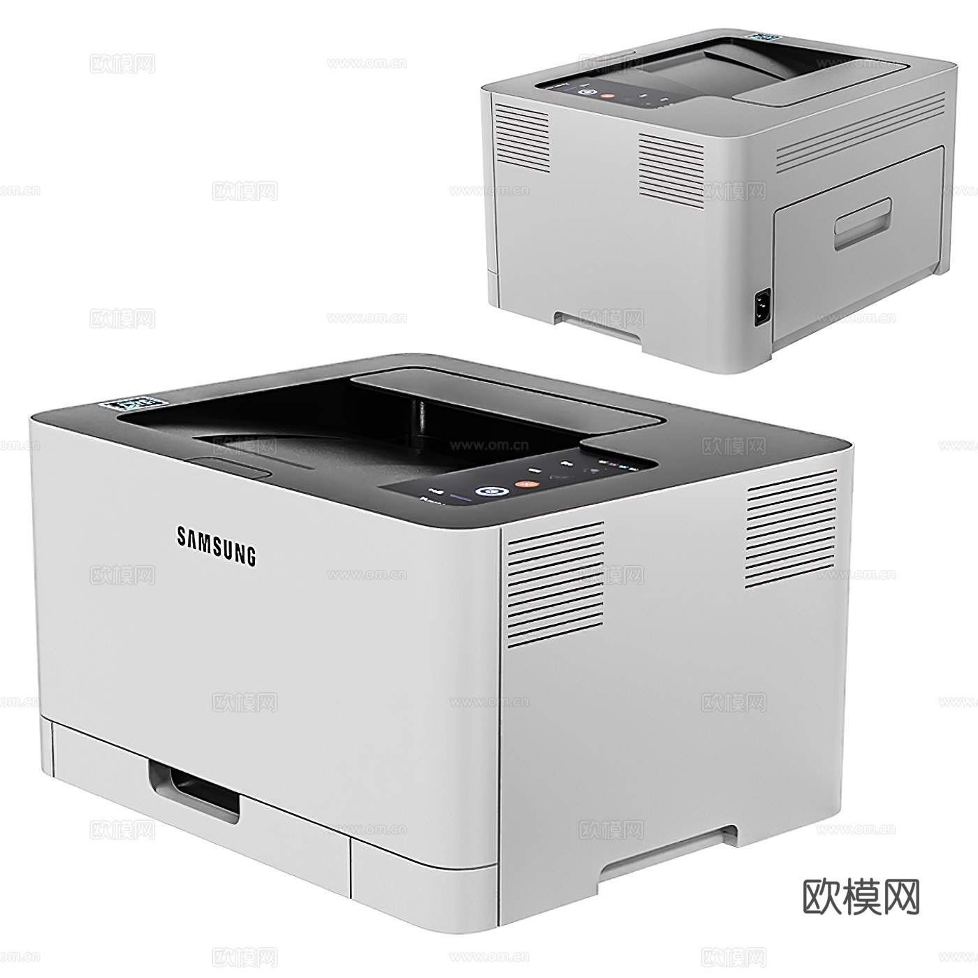 现代办公用品打印机su模型下载