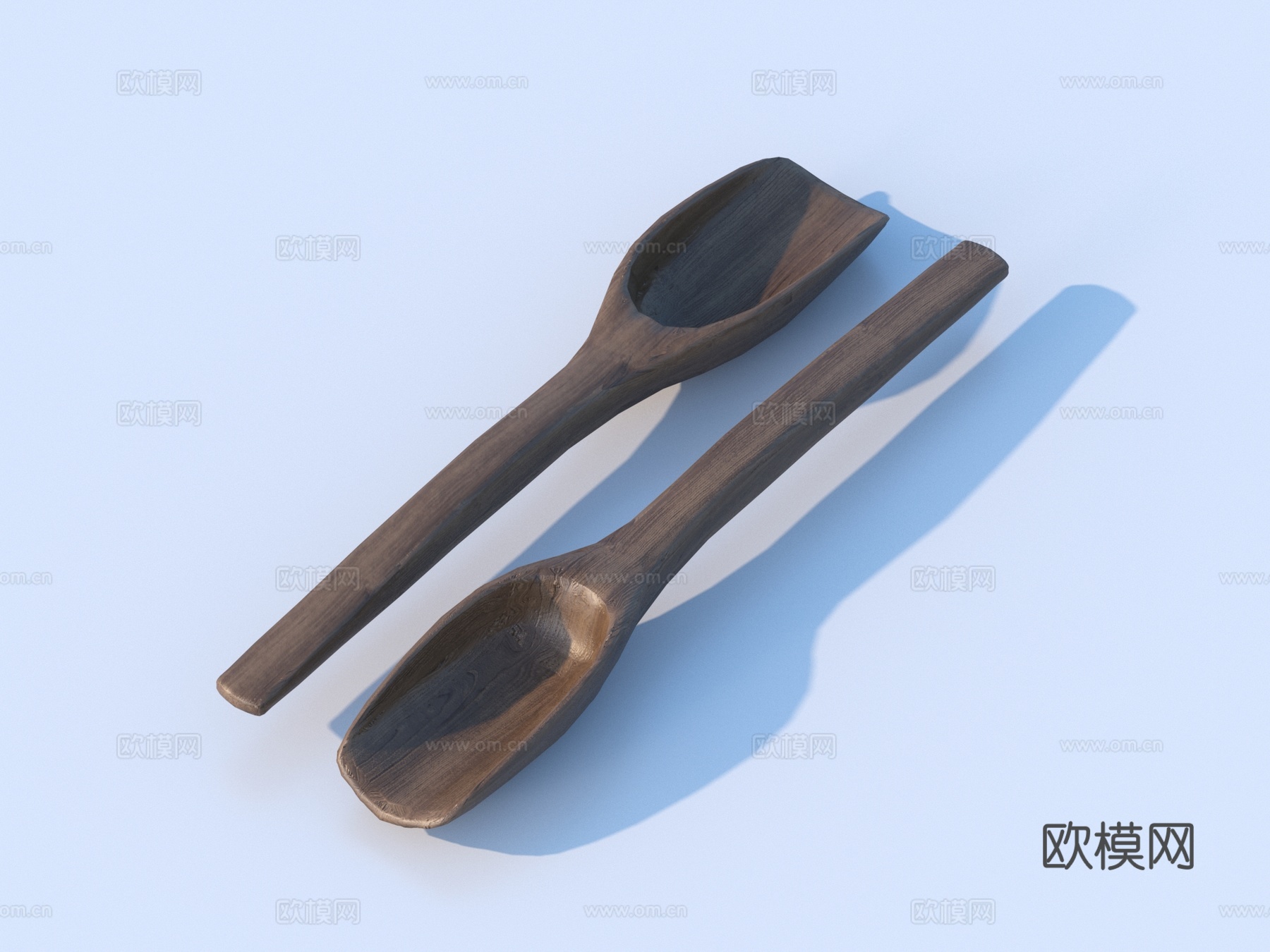 勺子 木铲 铲子 餐具 茶具 小品3d模型