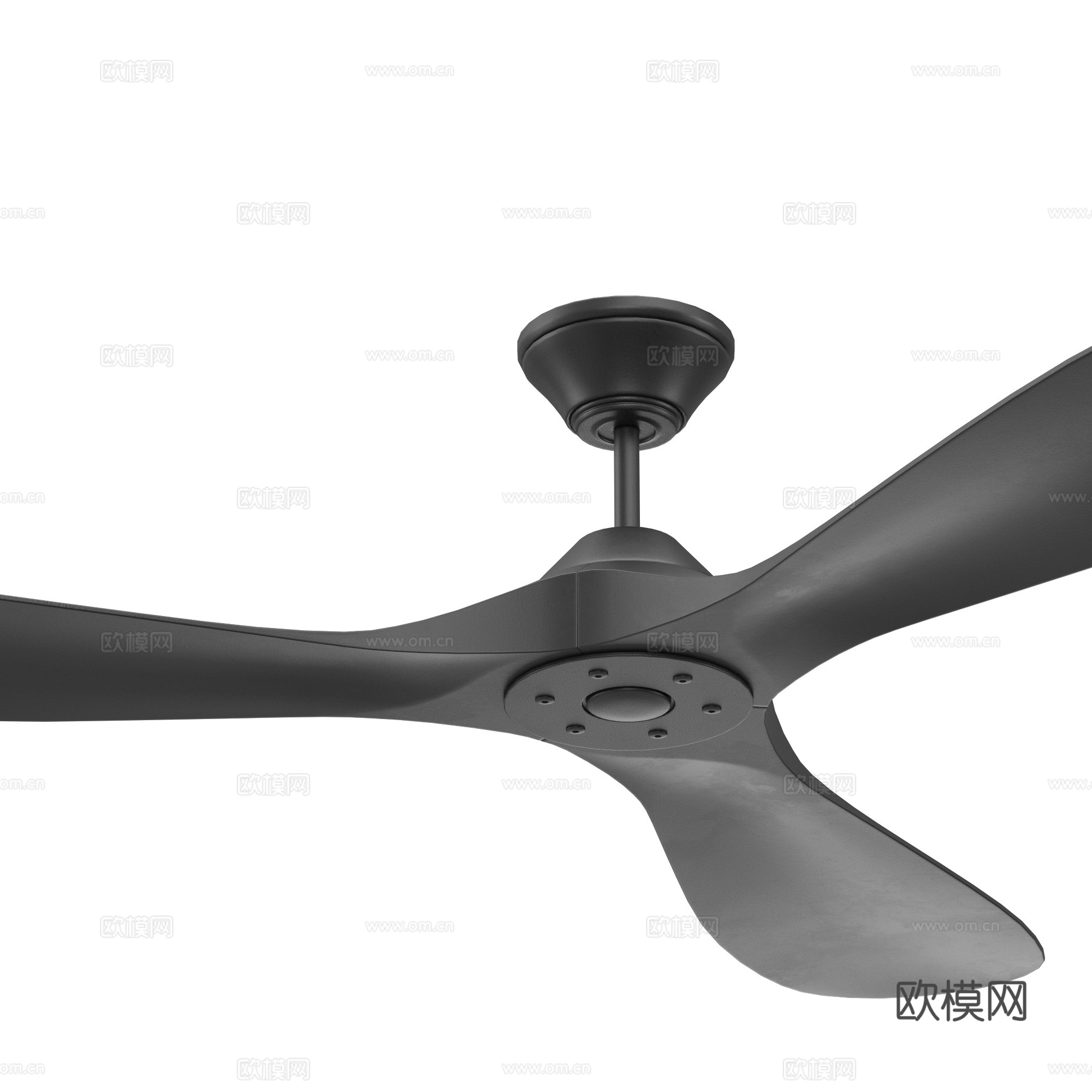 现代意式吊扇 风扇3d模型