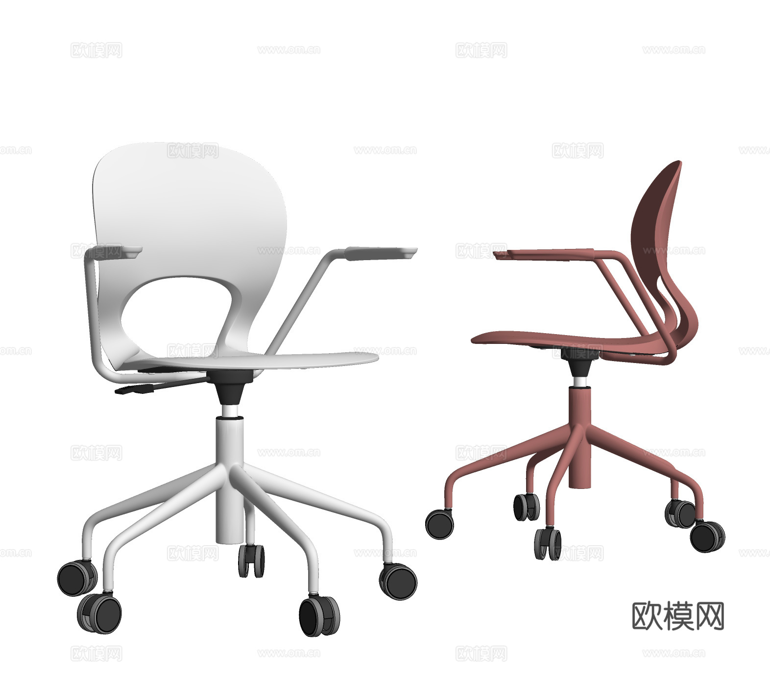 现代办公椅su模型下载