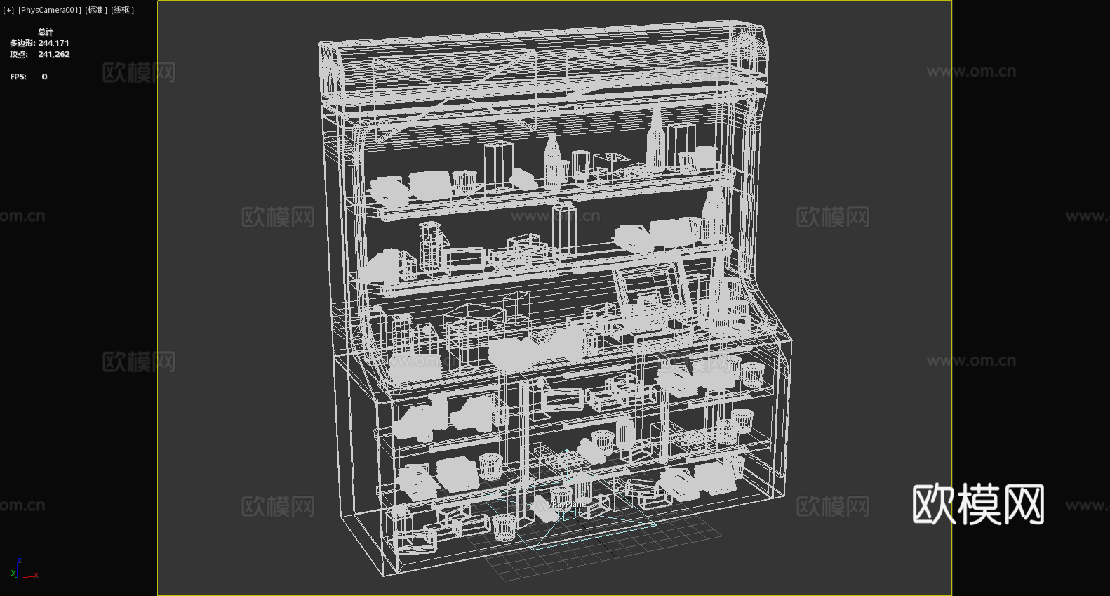 货架 展架 置物架 商品货架3d模型