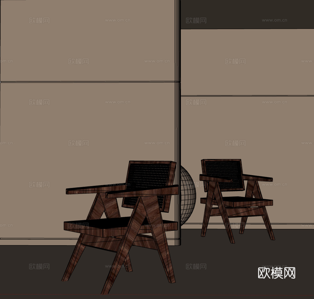 椅子su模型下载