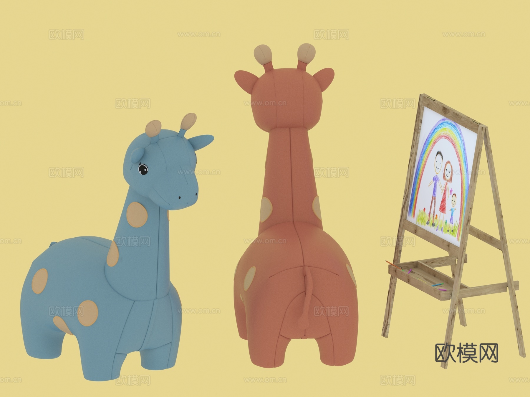儿童椅3d模型