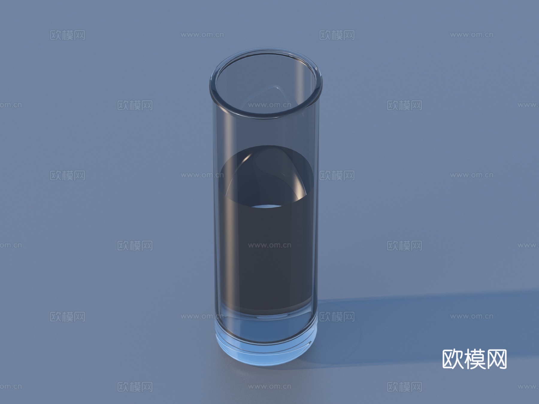 玻璃水杯3d模型