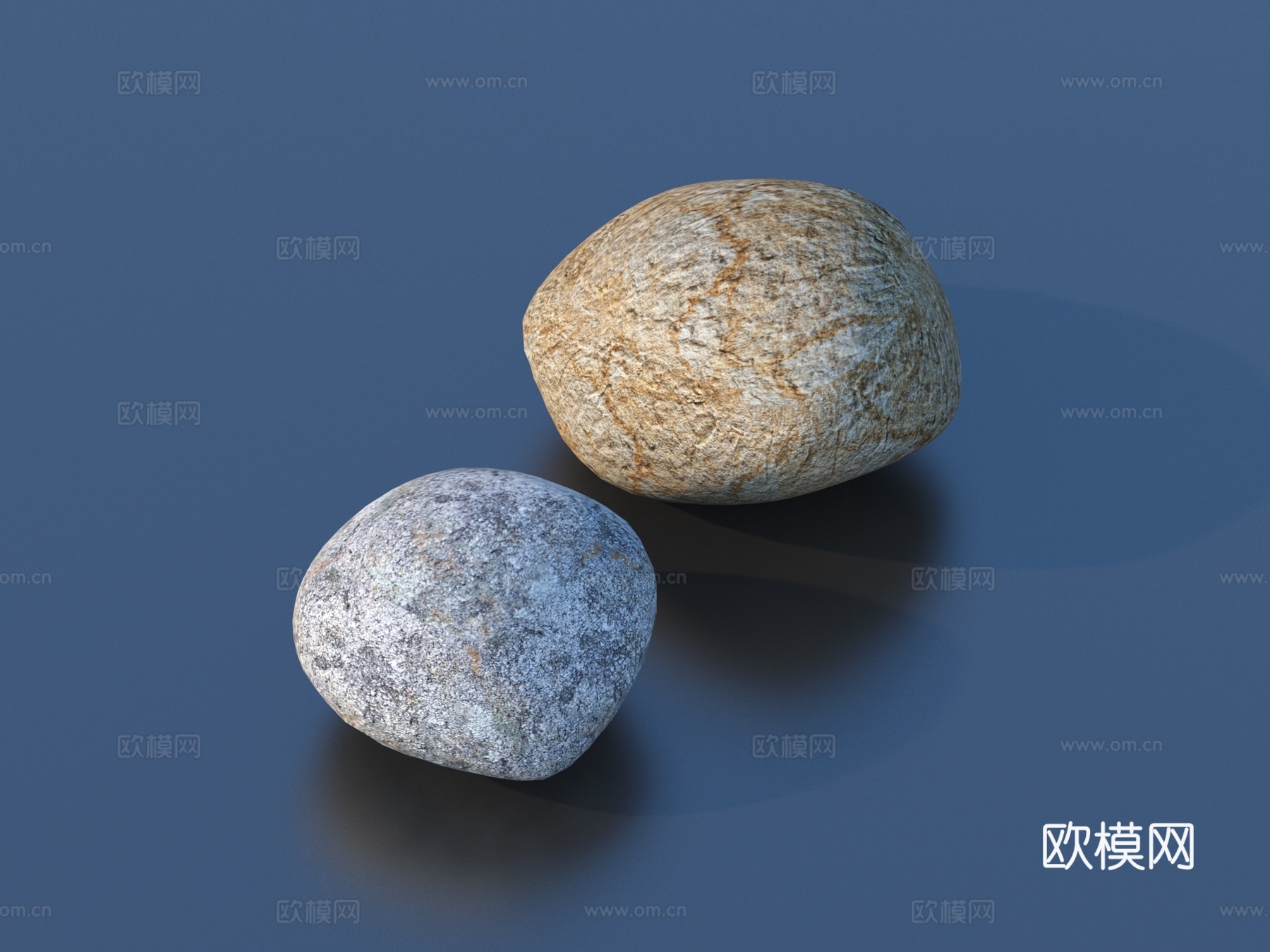 鹅卵石 石头 岩石 石块3d模型