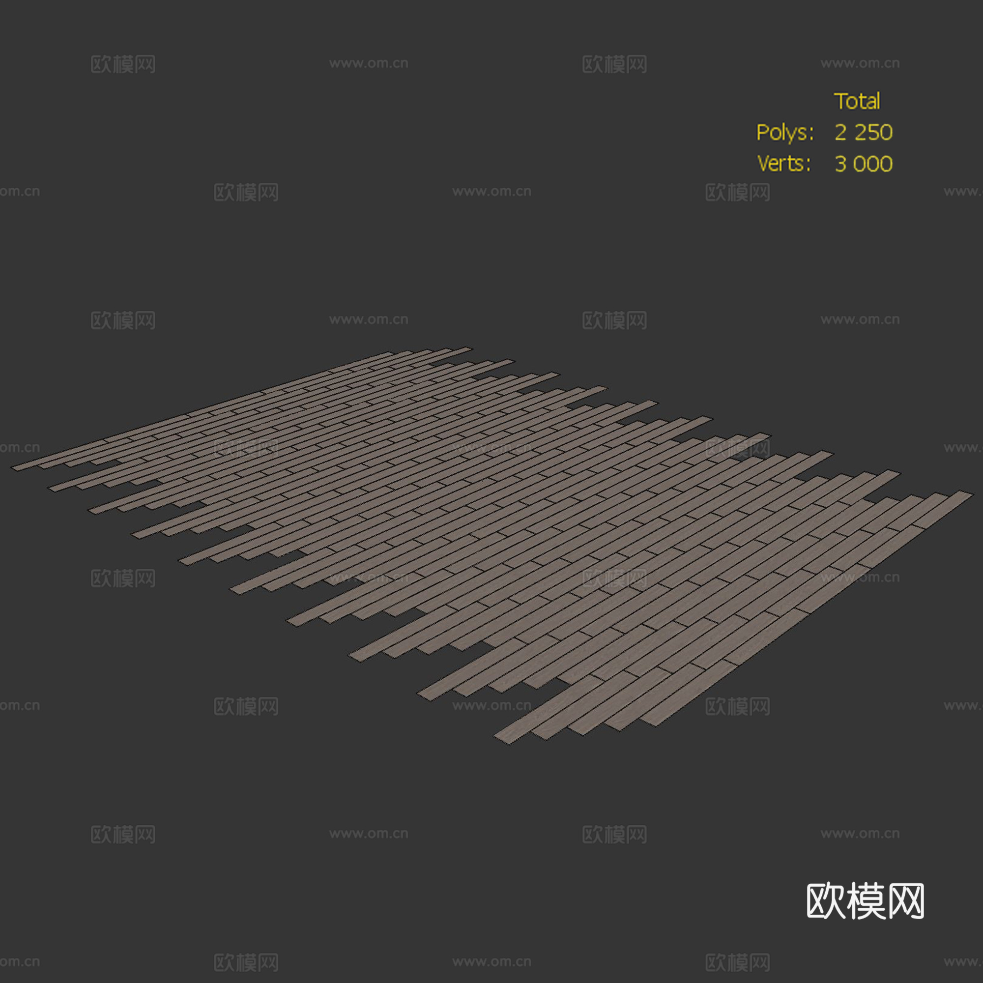 现代木地板 木地板 地板3d模型