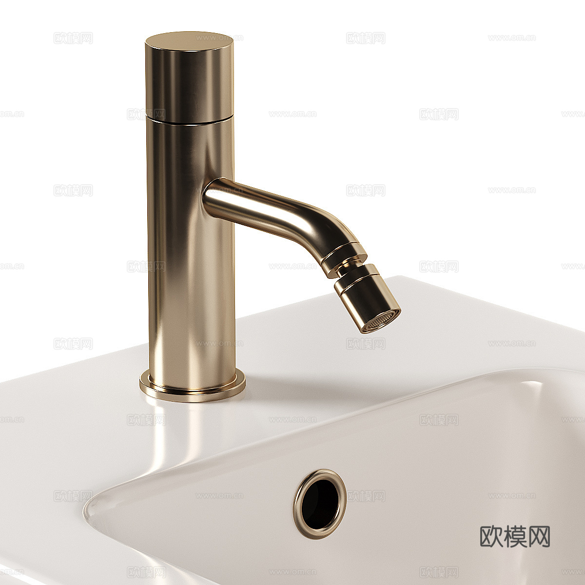 现代轻奢马桶 坐浴盆3d模型