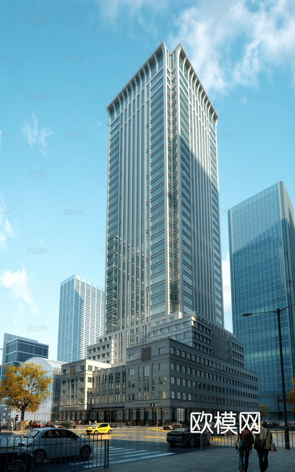 建筑外观su模型下载