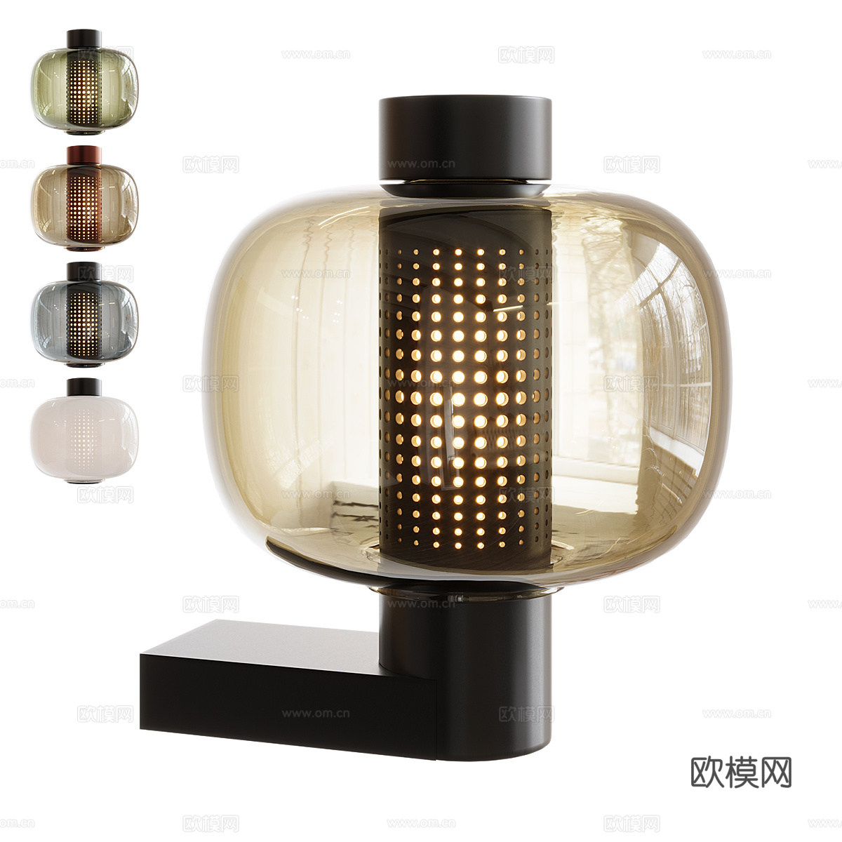现代意式极简 Bonbori 壁灯3d模型