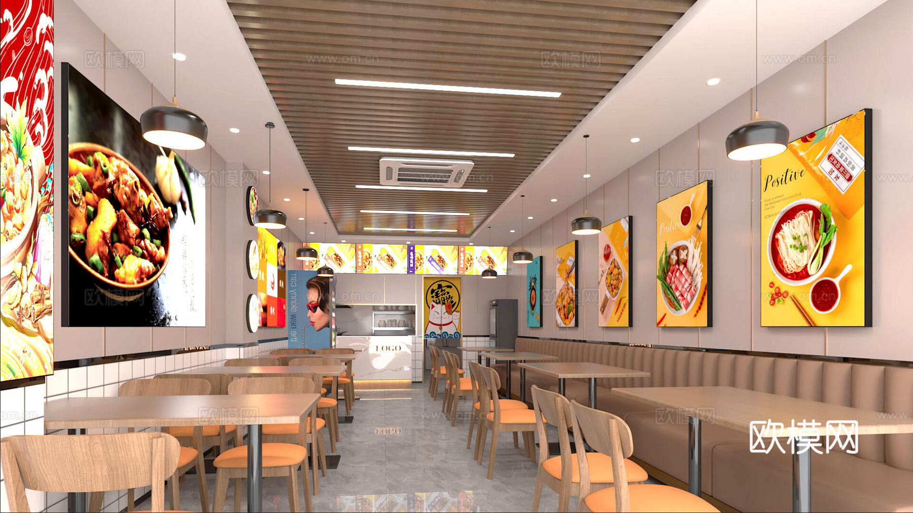餐饮店3d模型