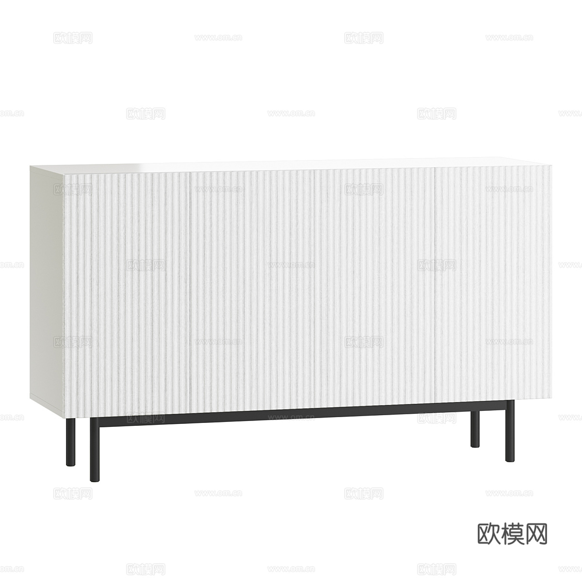 现代意式电视柜 边柜 矮柜3d模型
