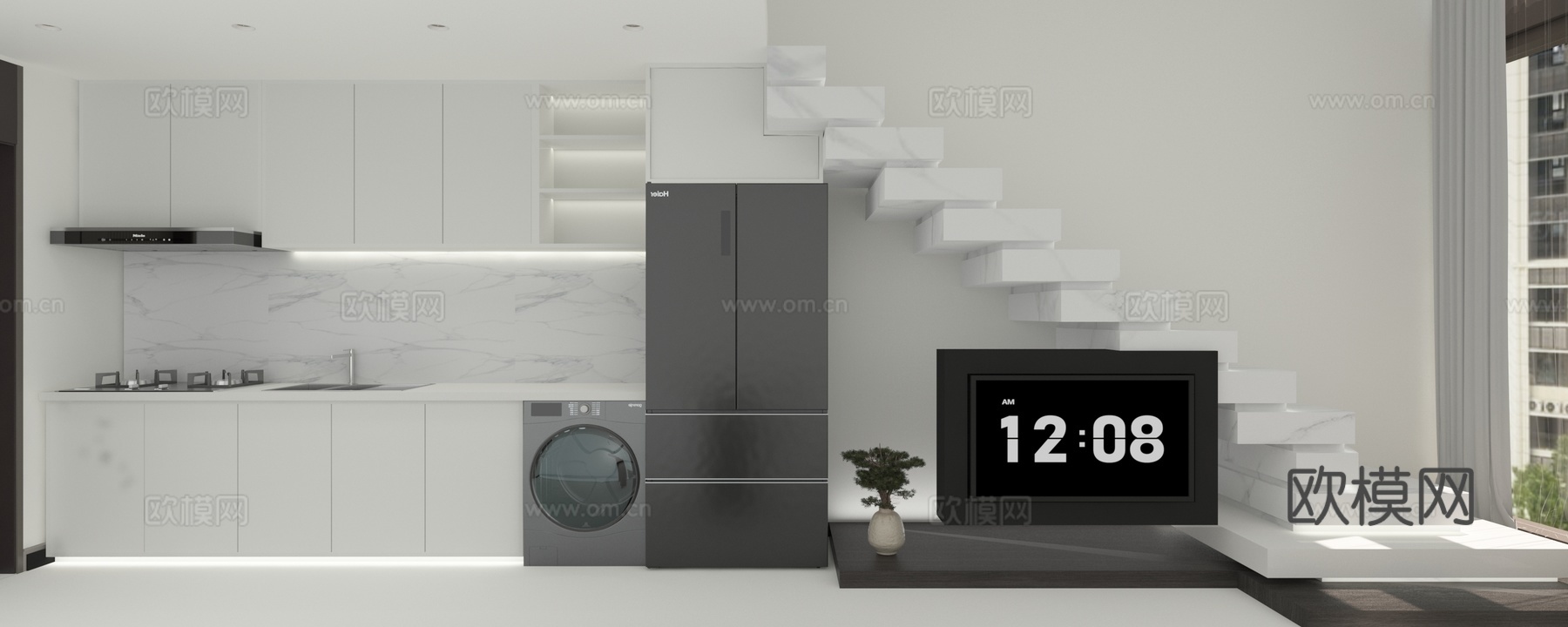 现代Loft青年公寓免费3d模型