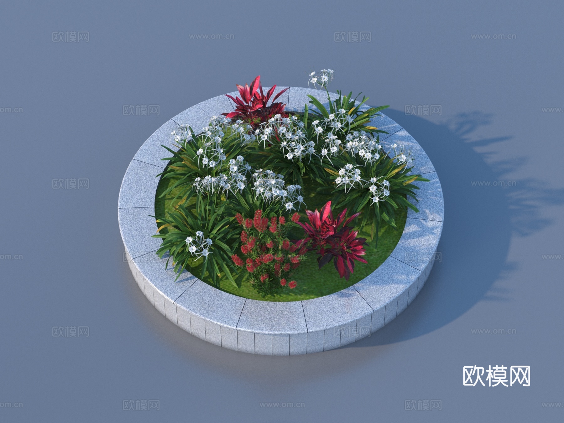 花池 坐椅 景观小品3d模型