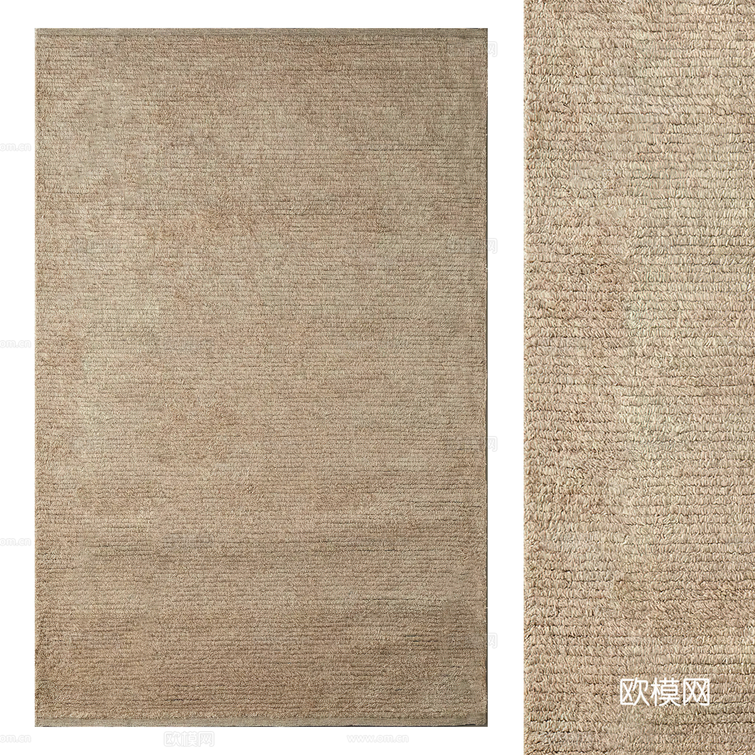 现代地毯 条纹地毯 懒人沙发 植物盆栽 抽象地毯 方形地毯su模型下载（渲染图1）