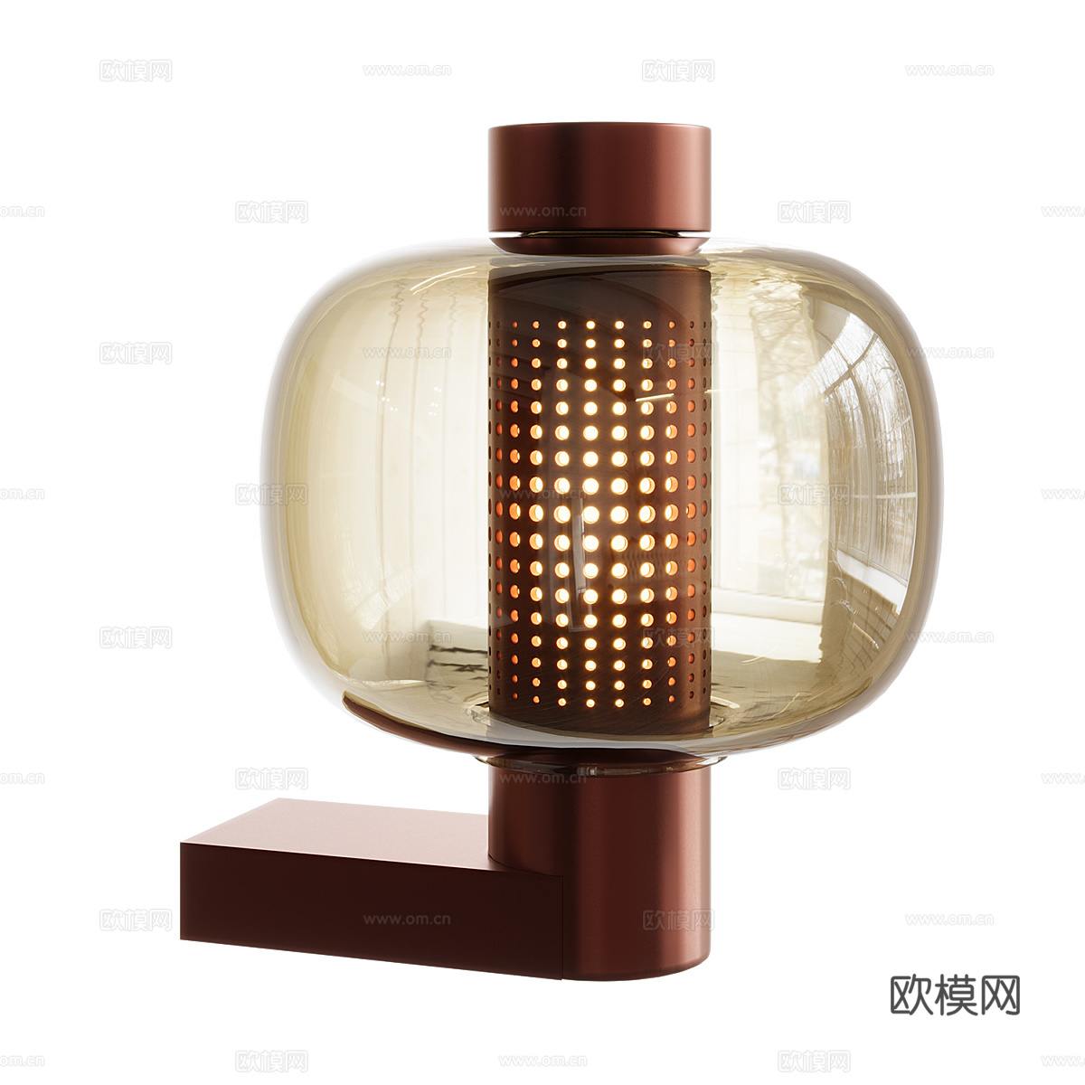 现代意式极简 Bonbori 壁灯3d模型