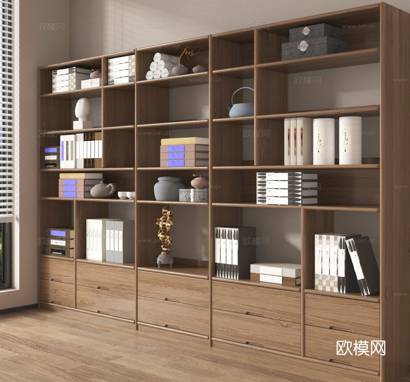 书柜 装饰柜 陈列柜 展柜3d模型