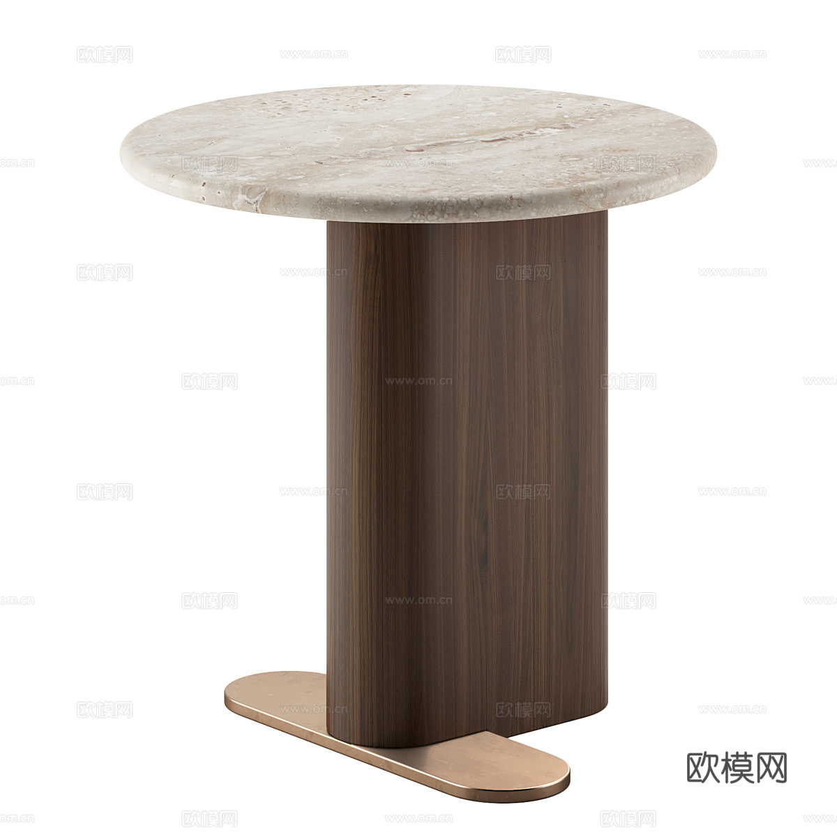 现代意式茶几组合3d模型