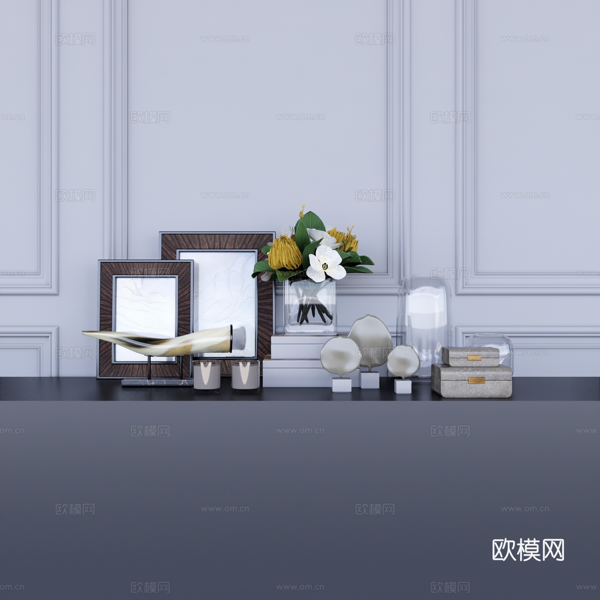 现代轻奢饰品摆件su模型下载