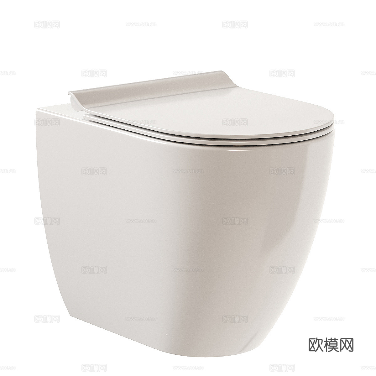 现代轻奢马桶 坐浴盆3d模型