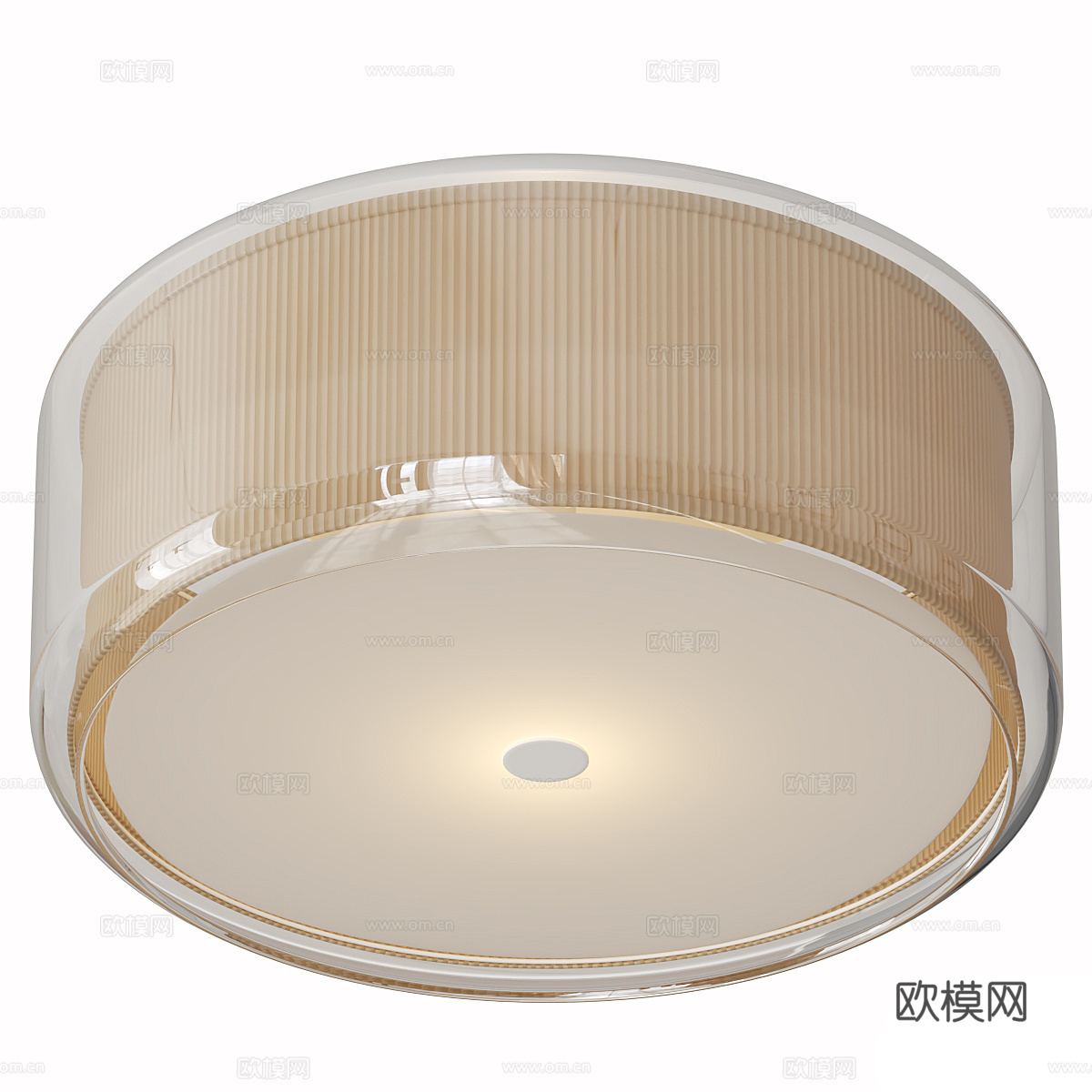 现代玻璃吸顶灯3d模型