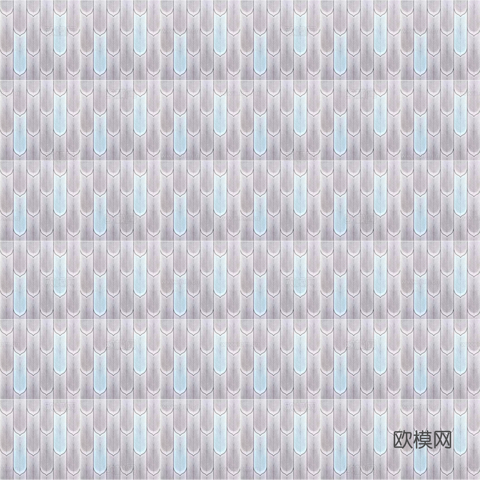 北欧风 复古风 羽毛砖 鱼鳞砖贴图