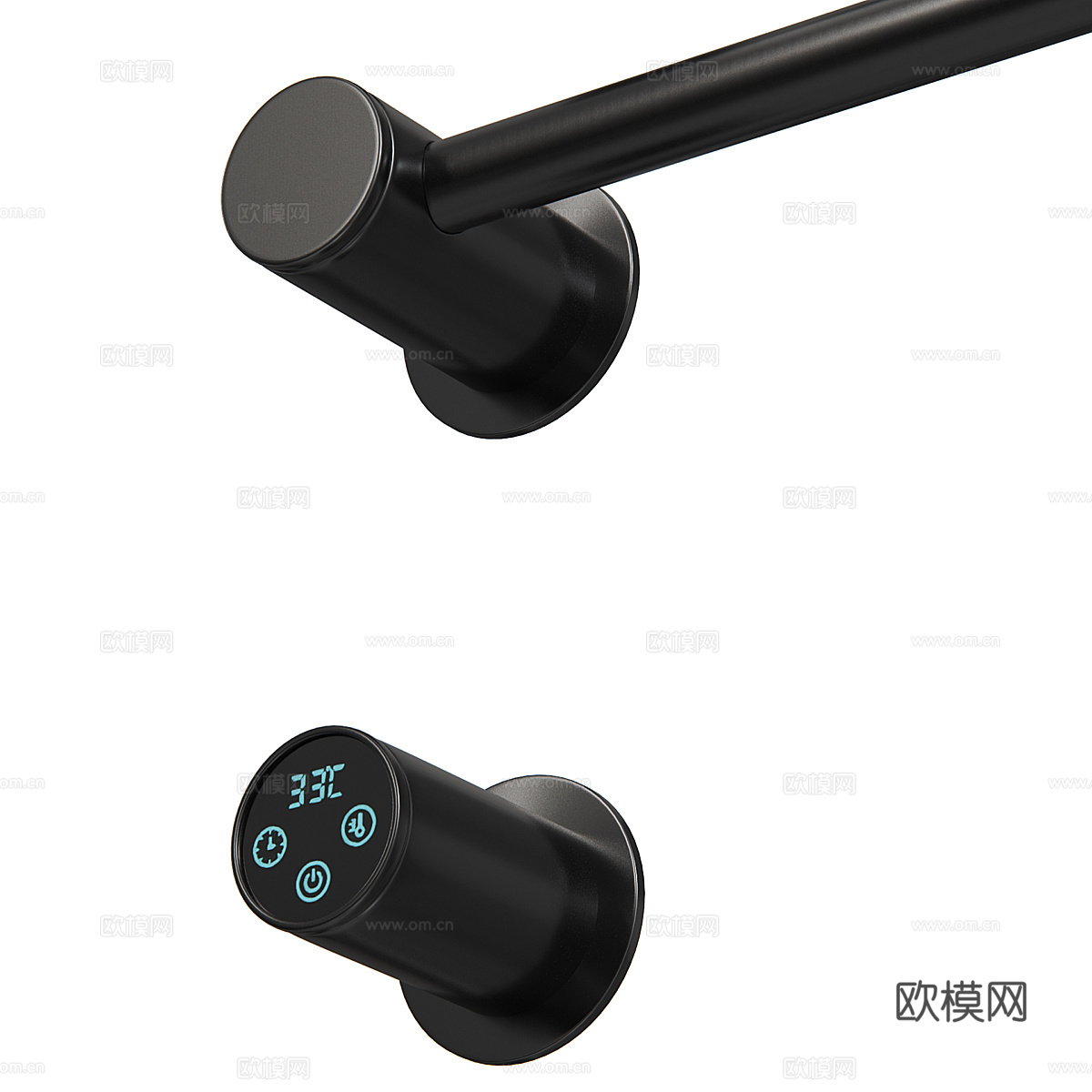 现代极简电热毛巾架3d模型