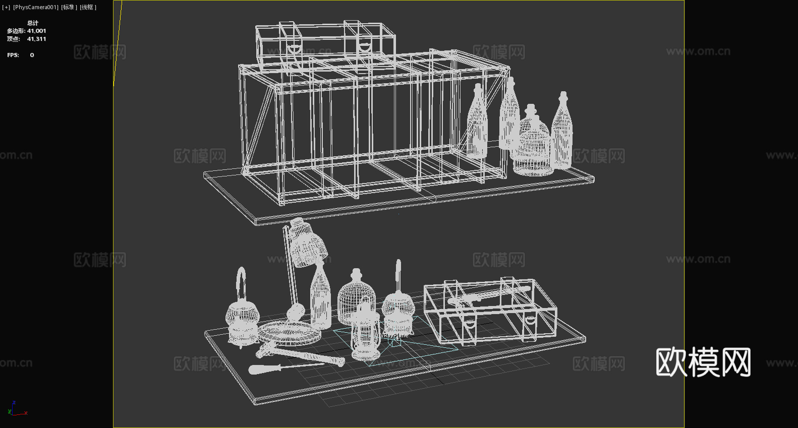 置物架 货架 墙壁架 层架3d模型
