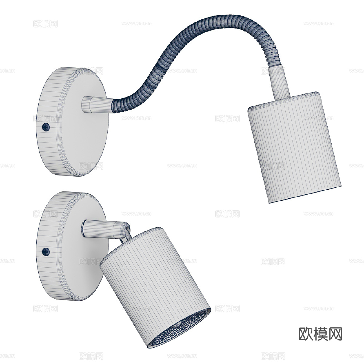 现代极简壁灯 阅读灯3d模型