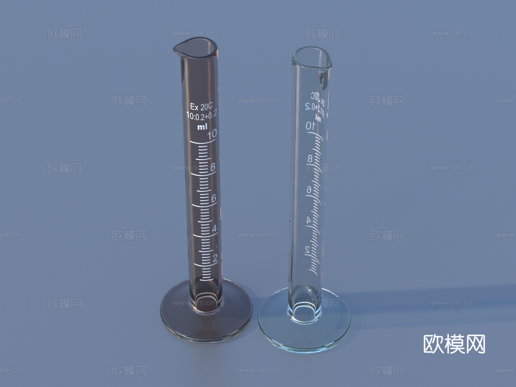 化学试瓶 实验设备3d模型