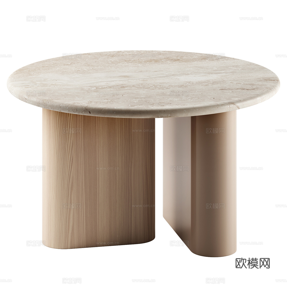 现代意式茶几组合3d模型