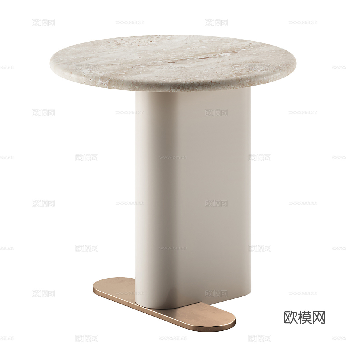 现代意式茶几组合3d模型