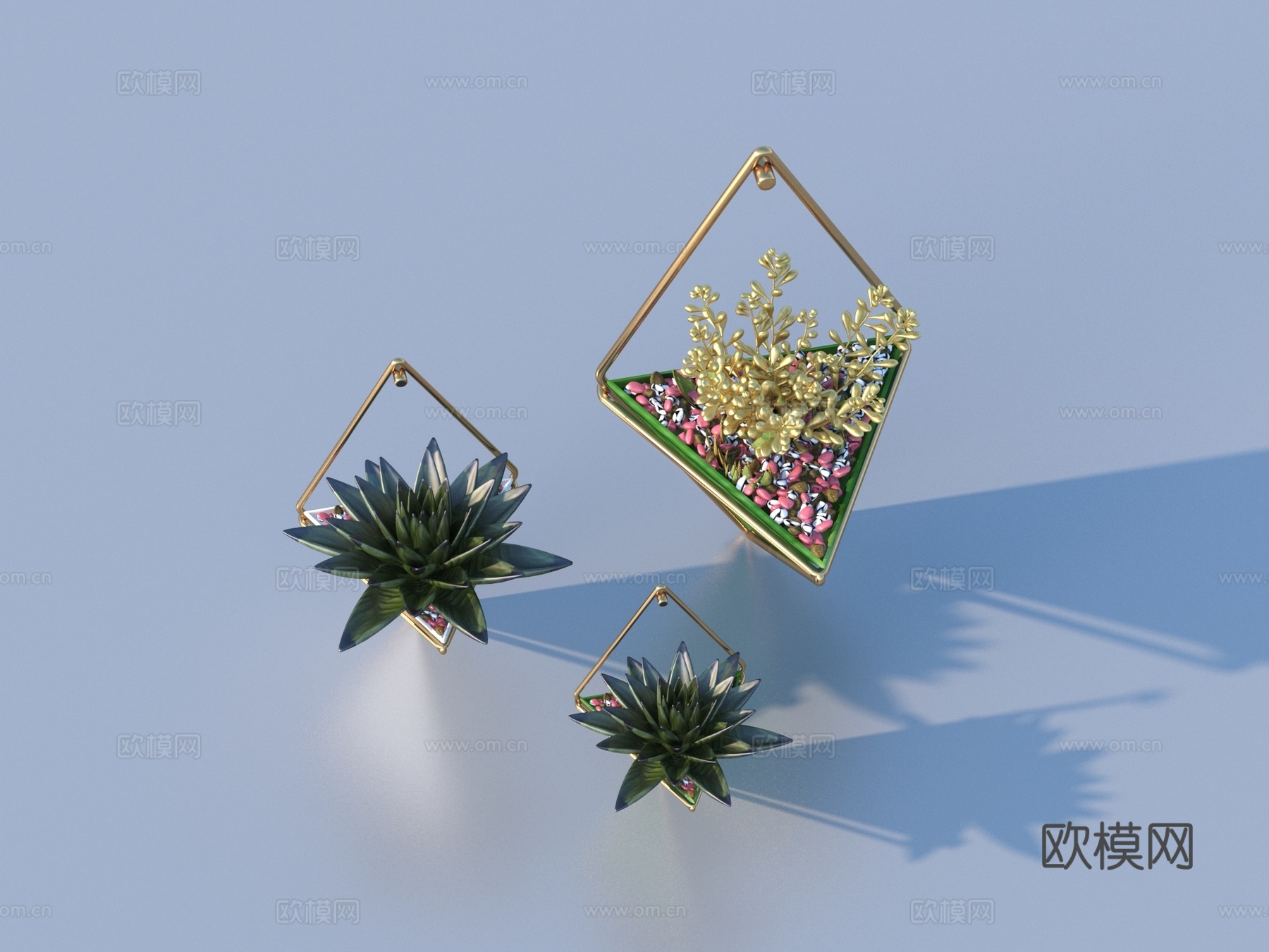 花盆 盆栽 绿植 植物su模型
