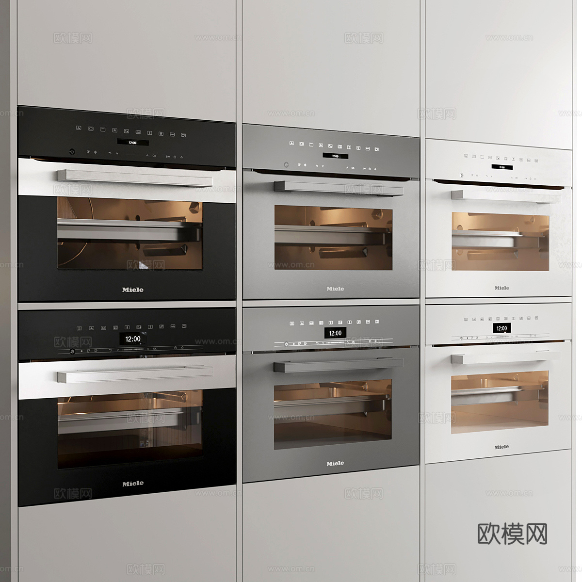 德国美诺 Miele 烤箱3d模型