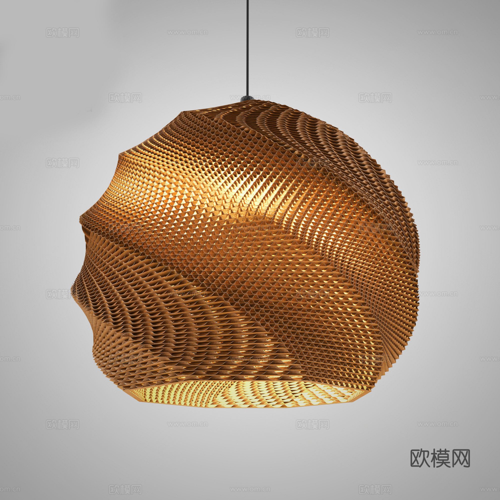 侘寂吊灯 吊灯3d模型