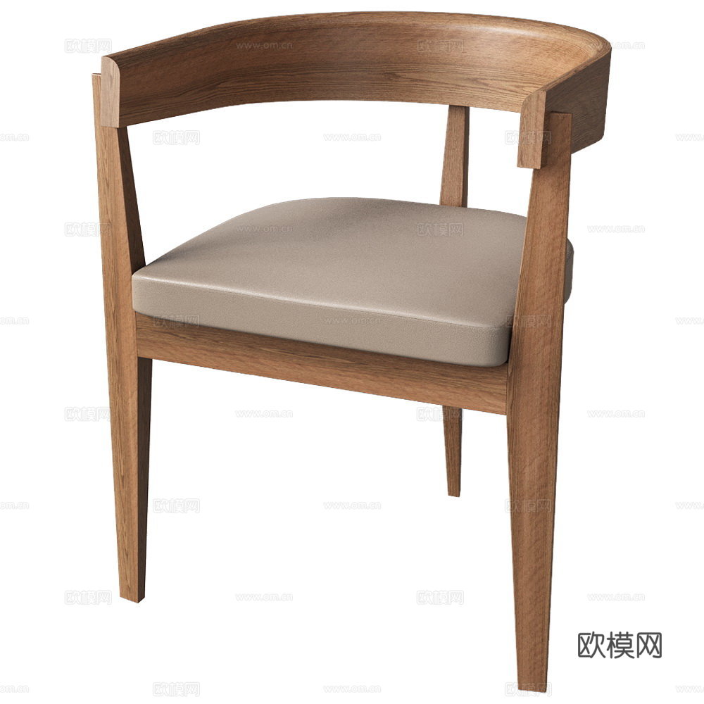 现代单椅 餐椅3d模型