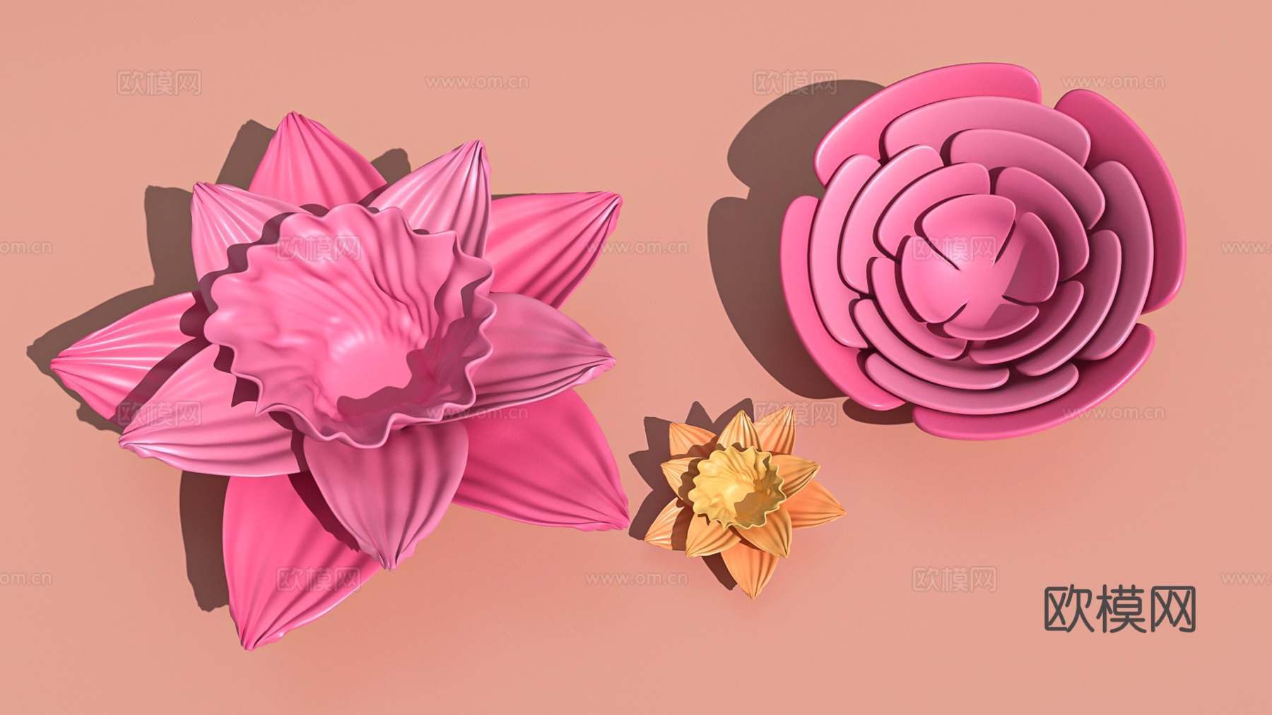 花朵饰品摆件艺术装置雕塑雕刻3d模型