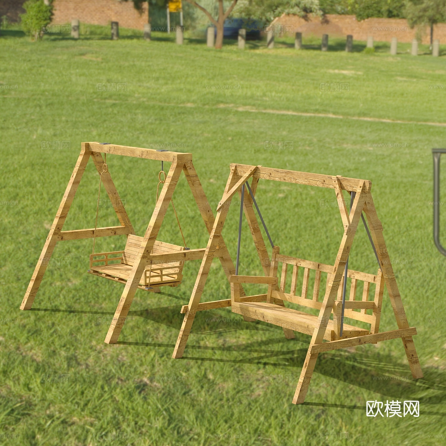 休闲椅户外桌椅秋千椅网红椅3d模型