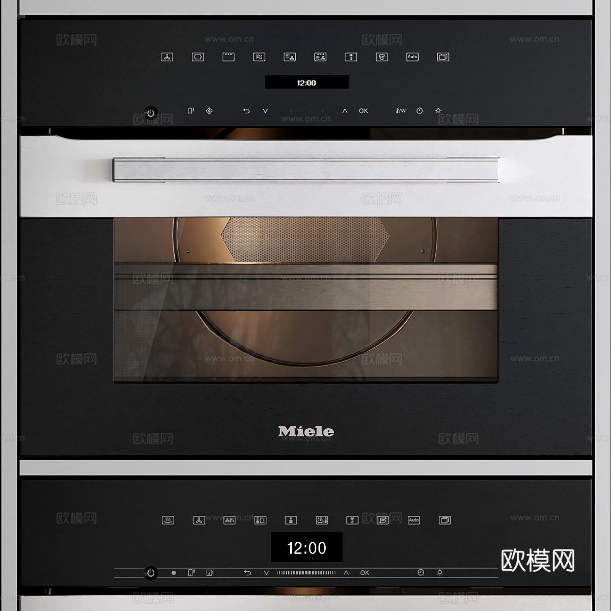 德国美诺 Miele 烤箱3d模型