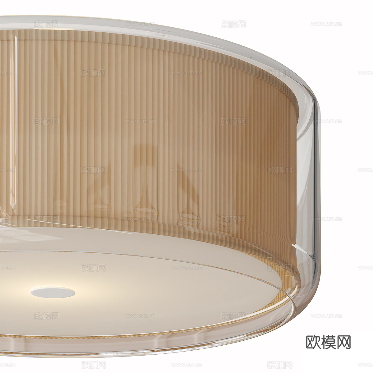 现代玻璃吸顶灯3d模型